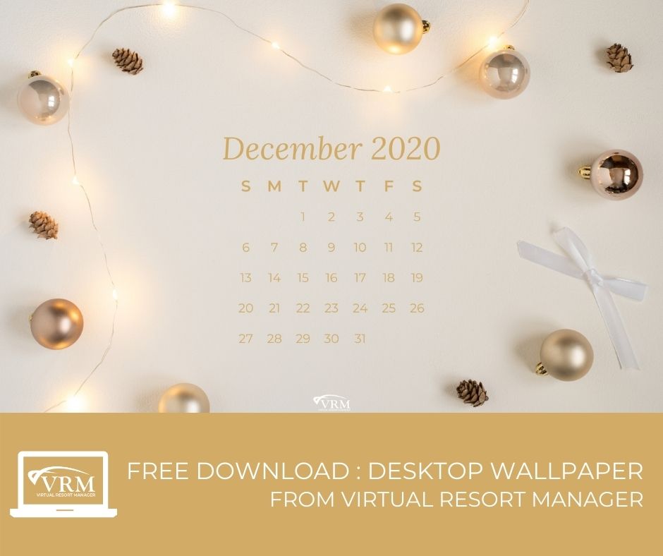 December VRM Monthly Marketing Planner and Free Desktop Wallpaper Calendars