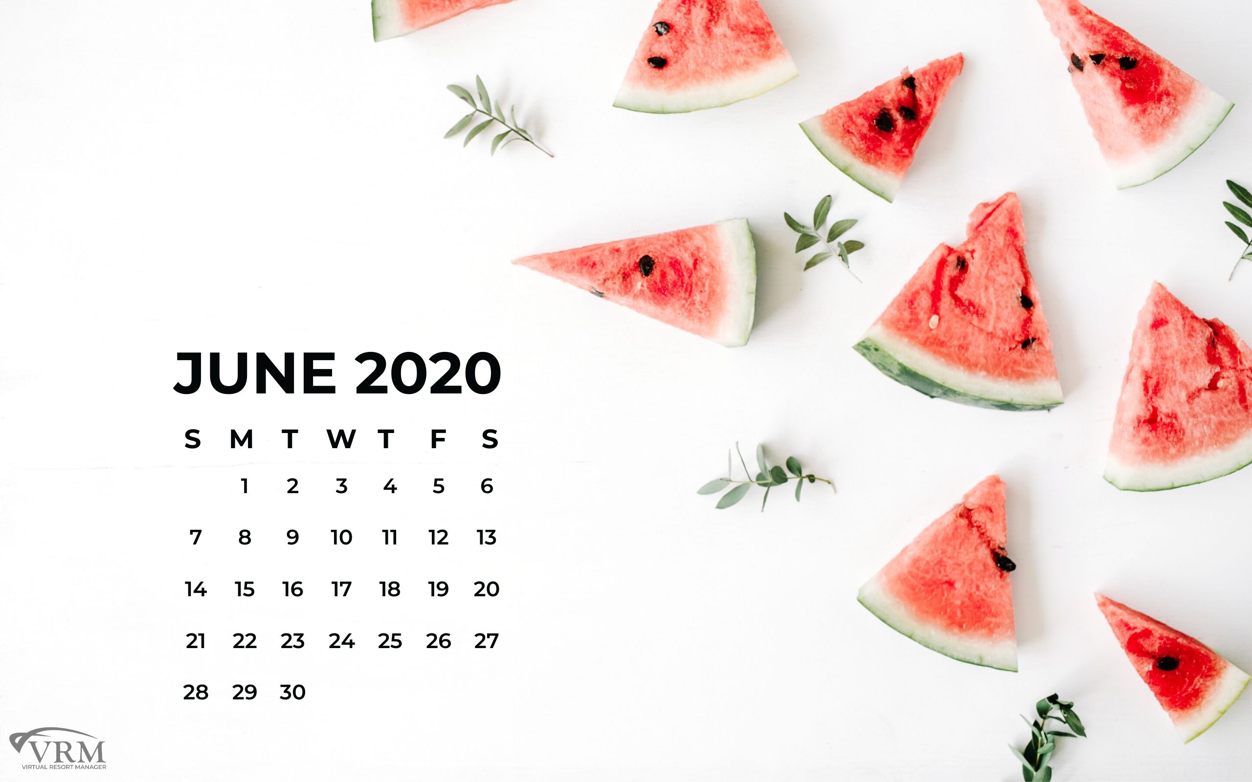 June VRM Monthly Marketing Planner and Free Desktop Wallpaper Calendars
