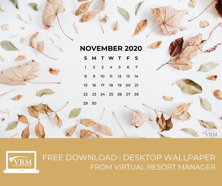 November VRM Monthly Marketing Planner and Free Desktop Wallpaper Calendars