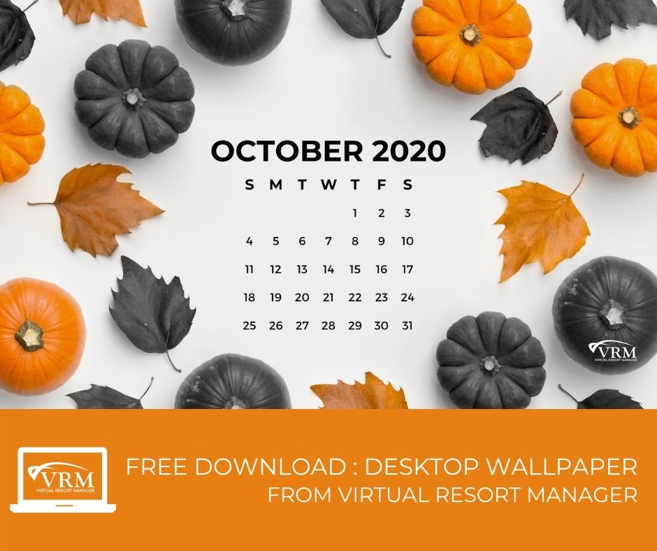 October VRM Monthly Marketing Planner and Free Desktop Wallpaper Calendars