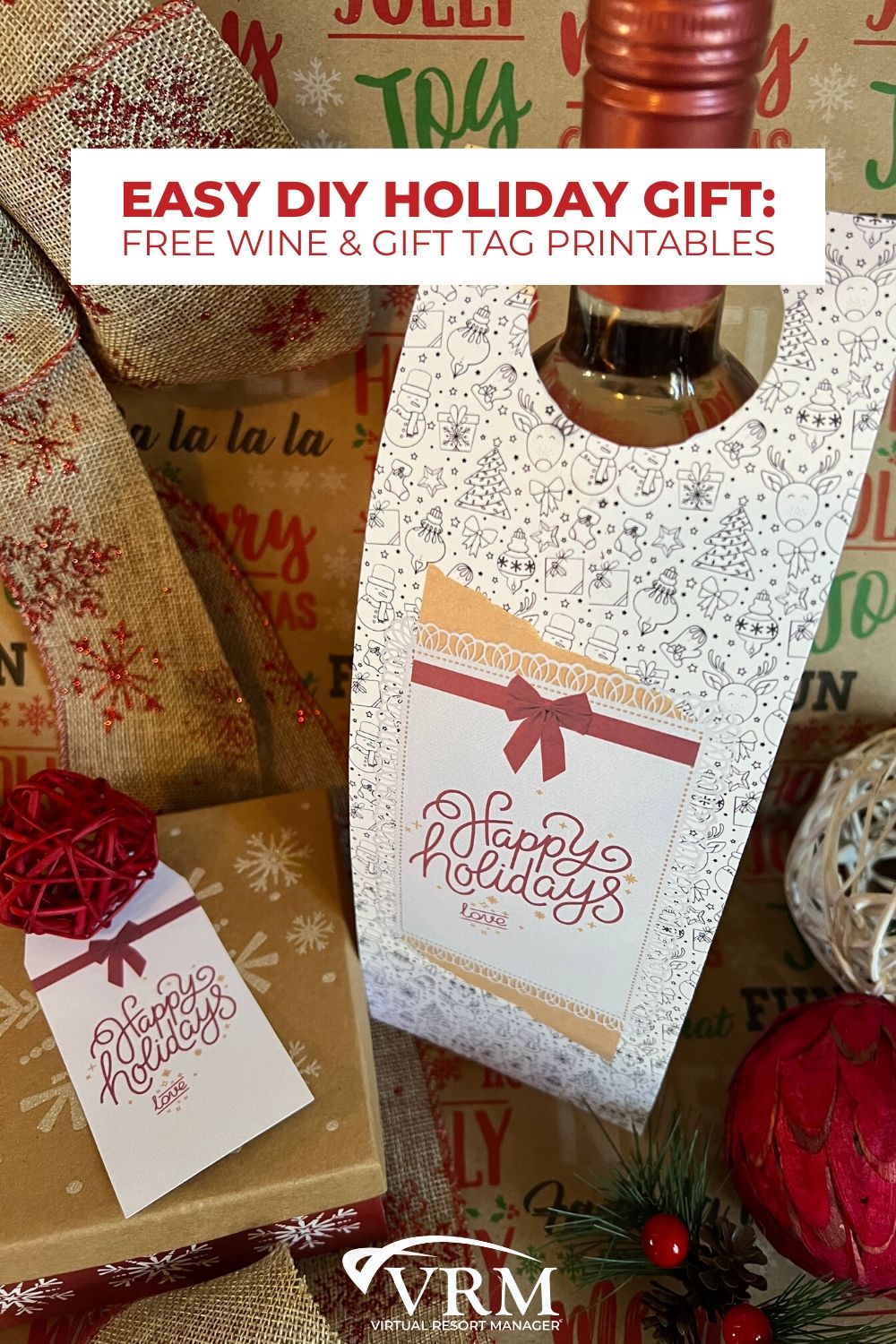 Easy DIY Holiday Gift, Free Wine & Gift Tag Printables