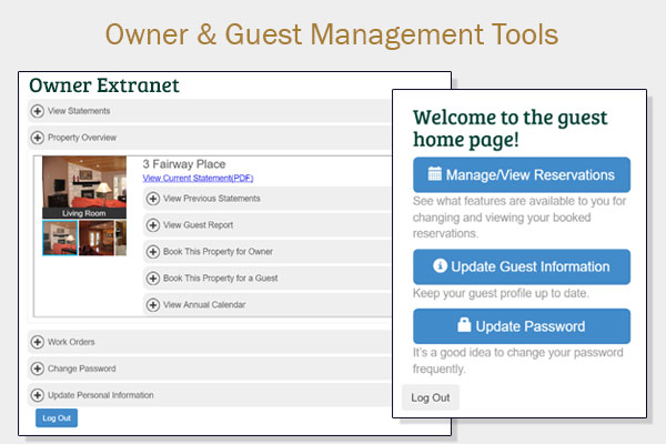 Guest and Owner Extranets