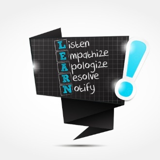 LEARN Acronym: Listen, Empathize, Apologize, Resolve, Notify | VRM Vacation Rental Management Software